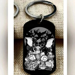 Grimlins Earring at midnight hot horror Keychain